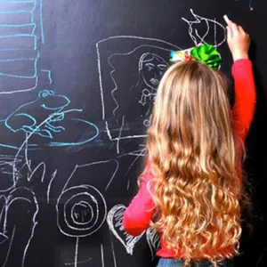 Меловые и маркерные обои для развития рисования у детей.
